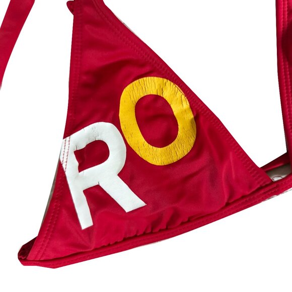 Roxy Swim triangle bikini top, Triangle Halter Bikini Top, swimware - Picture 2 of 5